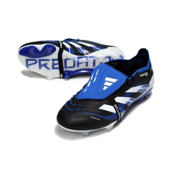 adidas Predator Elite Foldover Tongue FG Noir Bleu Blanc