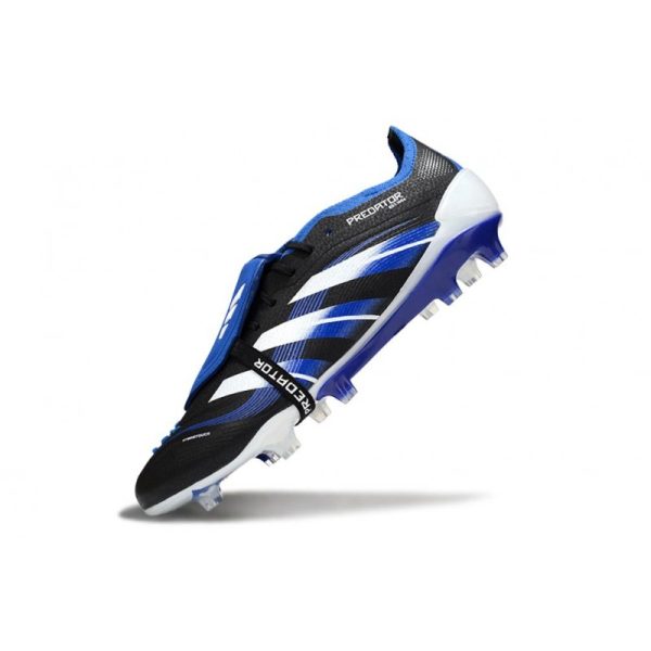 adidas Predator Elite Foldover Tongue FG Noir Bleu Blanc