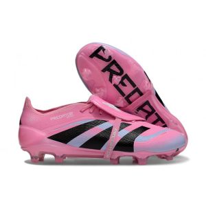 Crampons de foot adidas Predator Elite Foldover Tongue FG Rose Noir