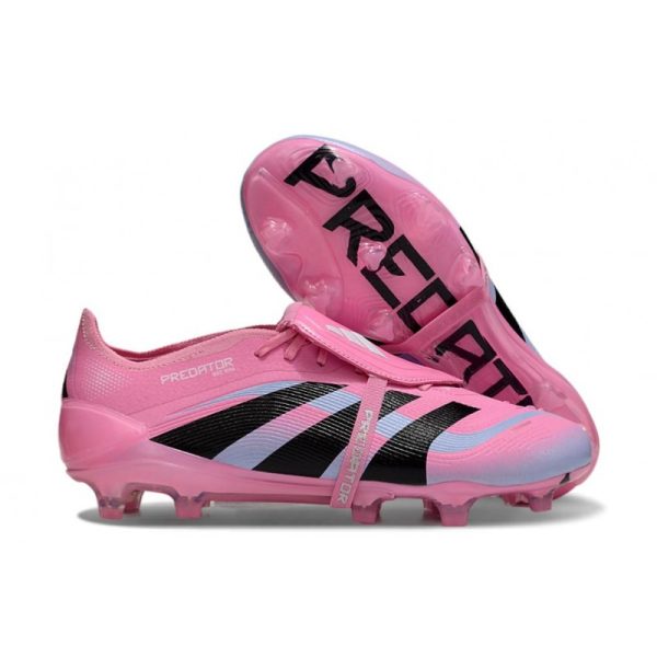 Crampons de foot adidas Predator Elite Foldover Tongue FG Rose Noir