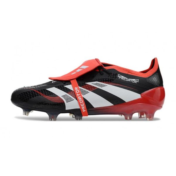 adidas Predator Elite Foldover Tongue FG X MOMENTS Noir Blanc Rouge Vif