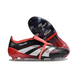 adidas Predator Elite Foldover Tongue FG X MOMENTS Noir Blanc Rouge Vif