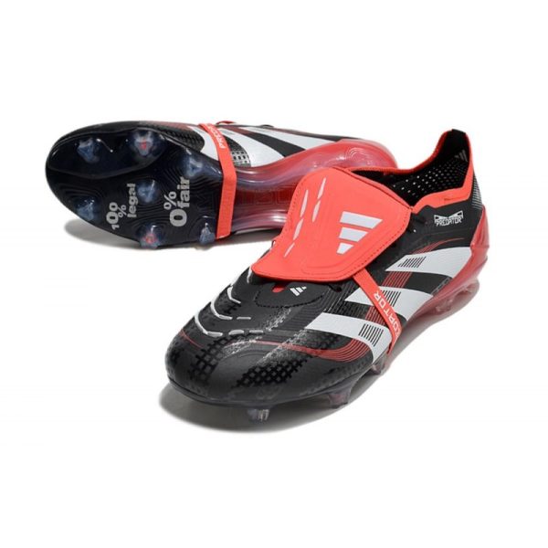 adidas Predator Elite Foldover Tongue FG X MOMENTS Noir Blanc Rouge Vif