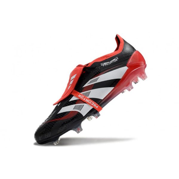adidas Predator Elite Foldover Tongue FG X MOMENTS Noir Blanc Rouge Vif