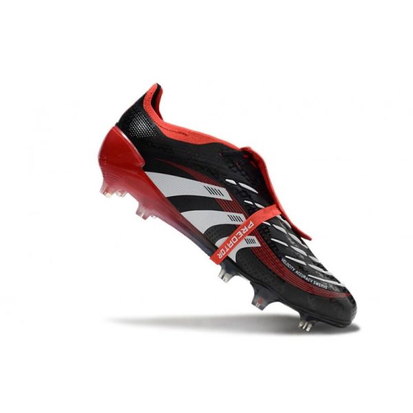 adidas Predator Elite Foldover Tongue FG X MOMENTS Noir Blanc Rouge Vif