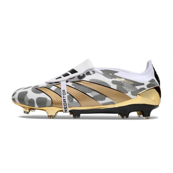 adidas Predator Elite Tongue FG Nouveau Blanc Or Gris