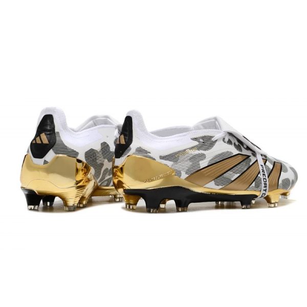 adidas Predator Elite Tongue FG Nouveau Blanc Or Gris