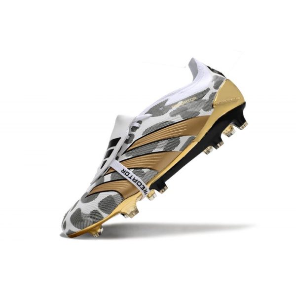adidas Predator Elite Tongue FG Nouveau Blanc Or Gris