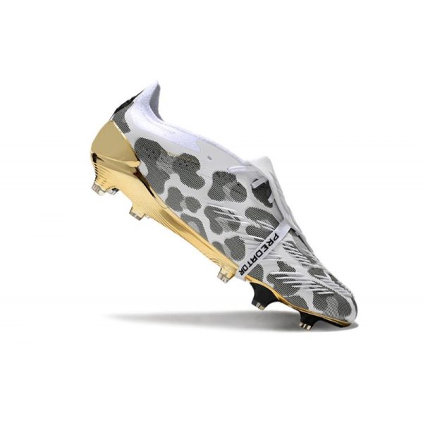 adidas Predator Elite Tongue FG Nouveau Blanc Or Gris