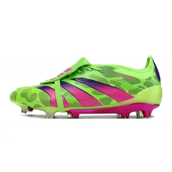 adidas Predator Elite Tongue FG Vert Solaire Equipe Jaune Choc Citron Lucide