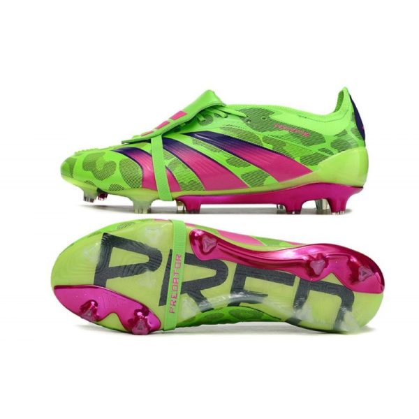 adidas Predator Elite Tongue FG Vert Solaire Equipe Jaune Choc Citron Lucide