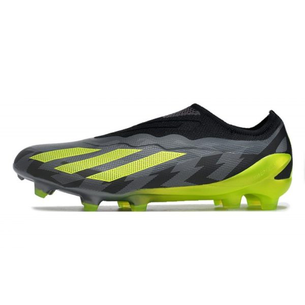 adidas X Crazyfast .1 Laceless FG Crazycharged - Noir Jaune Gris ÉDITION LIMITÉE