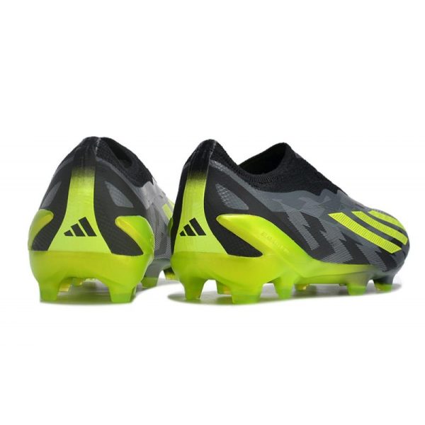 adidas X Crazyfast .1 Laceless FG Crazycharged - Noir Jaune Gris ÉDITION LIMITÉE
