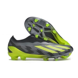 adidas X Crazyfast .1 Laceless FG Crazycharged - Noir Jaune Gris ÉDITION LIMITÉE
