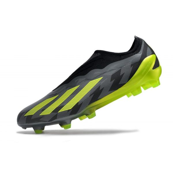 adidas X Crazyfast .1 Laceless FG Crazycharged - Noir Jaune Gris ÉDITION LIMITÉE
