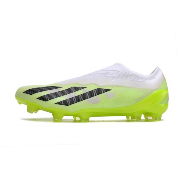 adidas X Crazyfast .1 Laceless FG Crazyrush - Blanc Noir Lucid Lemon