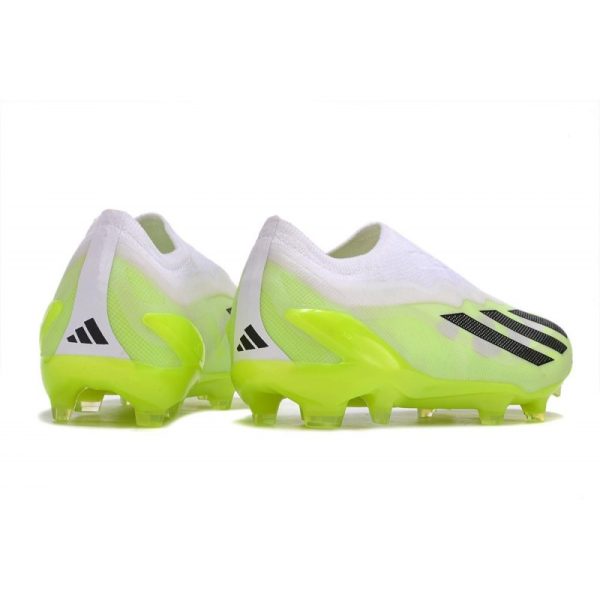 adidas X Crazyfast .1 Laceless FG Crazyrush - Blanc Noir Lucid Lemon