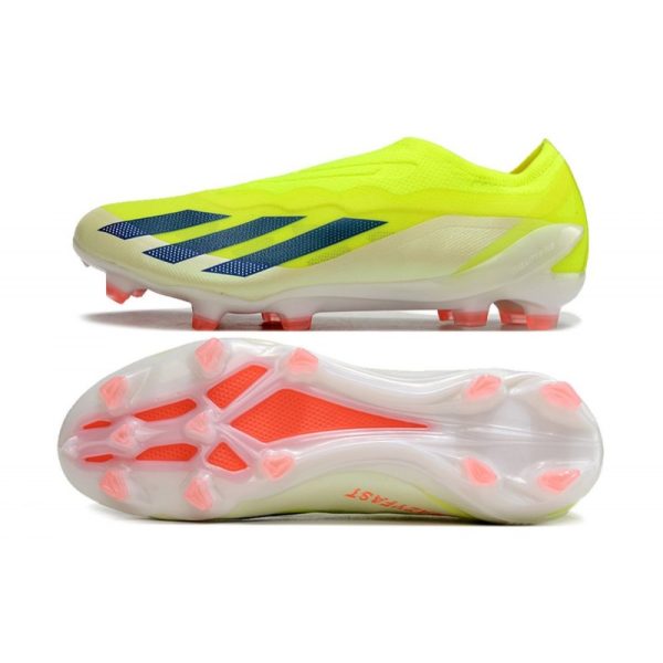 adidas X Crazyfast .1 Laceless FG Jaune Solaire Equipe Noir Blanc
