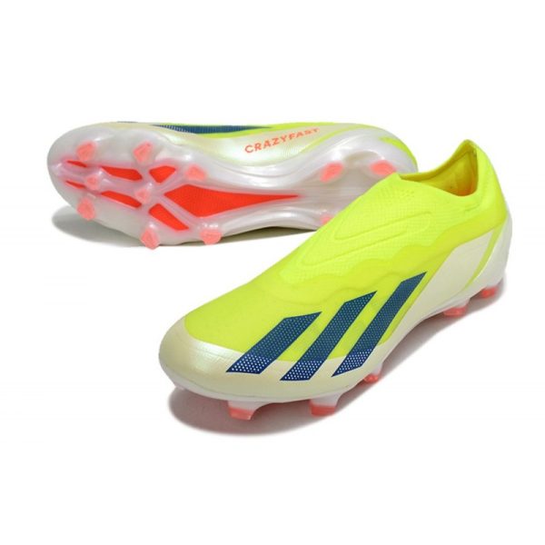 adidas X Crazyfast .1 Laceless FG Jaune Solaire Equipe Noir Blanc