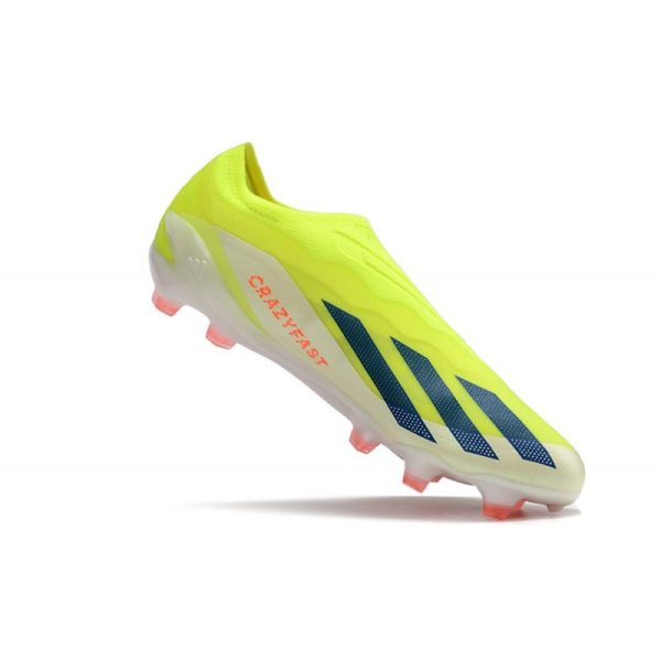 adidas X Crazyfast .1 Laceless FG Jaune Solaire Equipe Noir Blanc