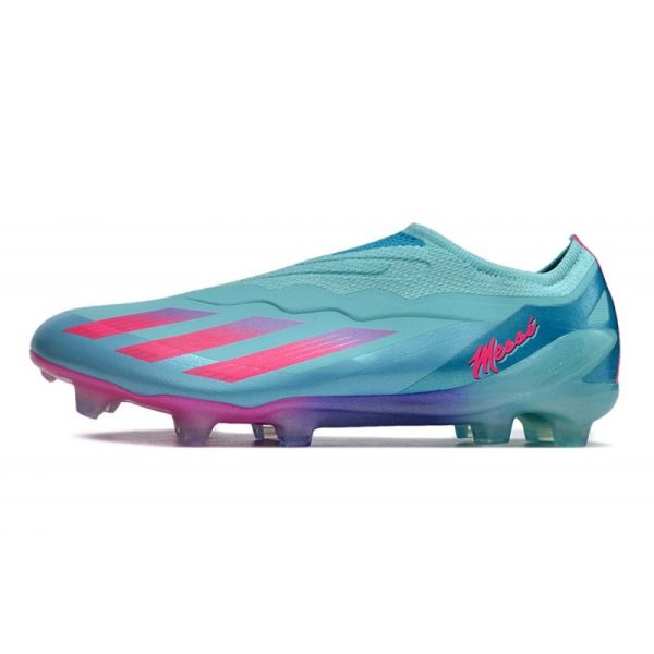 adidas X Crazyfast .1 Laceless FG Messi X Miami Turquoise Rose