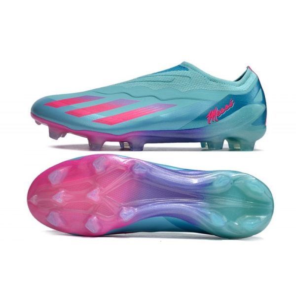 adidas X Crazyfast .1 Laceless FG Messi X Miami Turquoise Rose