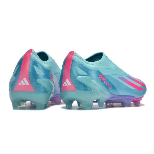 adidas X Crazyfast .1 Laceless FG Messi X Miami Turquoise Rose