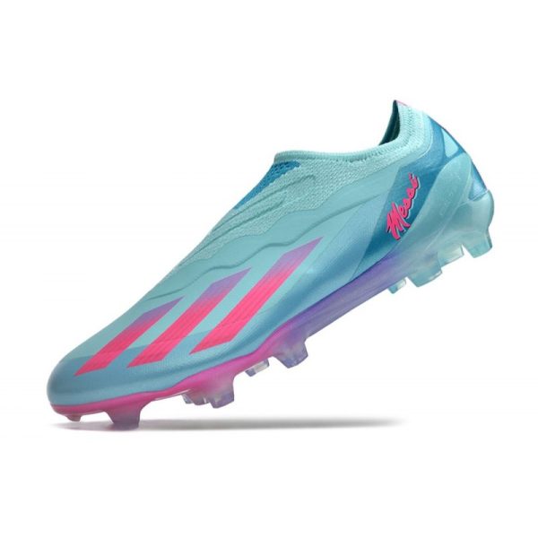 adidas X Crazyfast .1 Laceless FG Messi X Miami Turquoise Rose