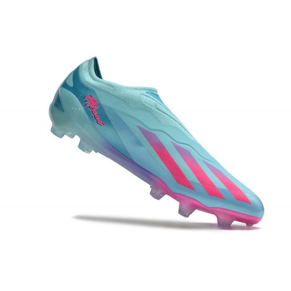 adidas X Crazyfast .1 Laceless FG Messi X Miami Turquoise Rose