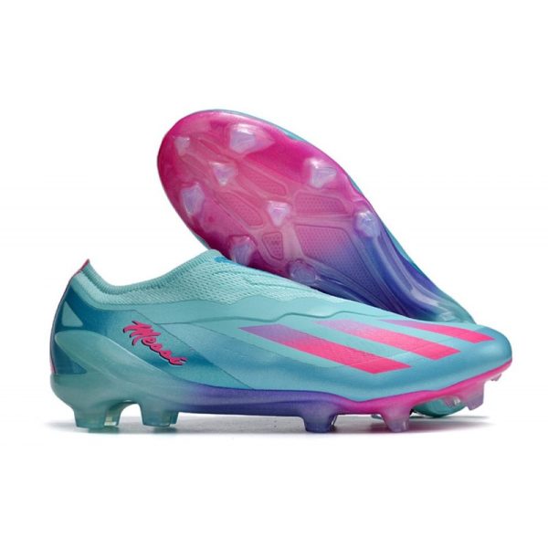 adidas X Crazyfast .1 Laceless FG Messi X Miami Turquoise Rose