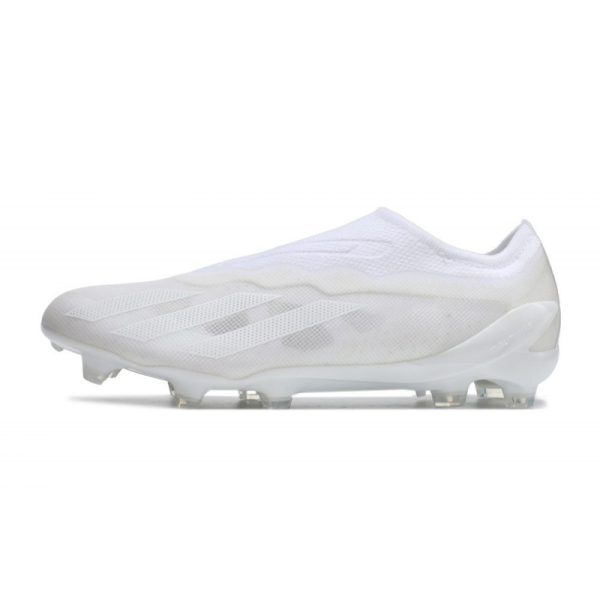 adidas X Crazyfast .1 Laceless FG Pearlized - Blanc