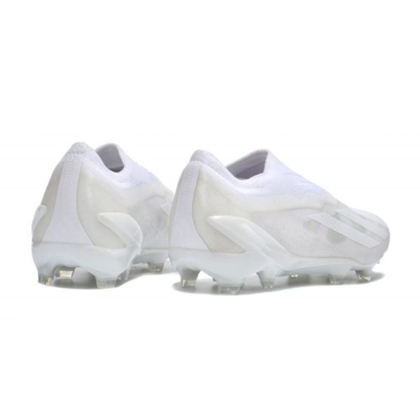 adidas X Crazyfast .1 Laceless FG Pearlized - Blanc