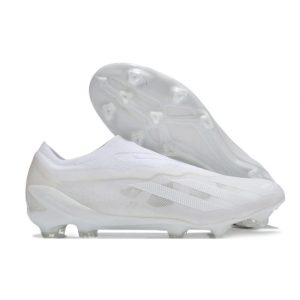 adidas X Crazyfast .1 Laceless FG Pearlized - Blanc