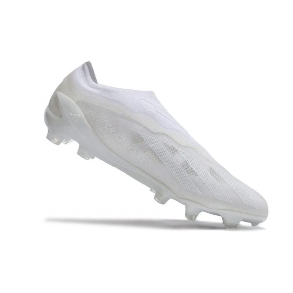 adidas X Crazyfast .1 Laceless FG Pearlized - Blanc