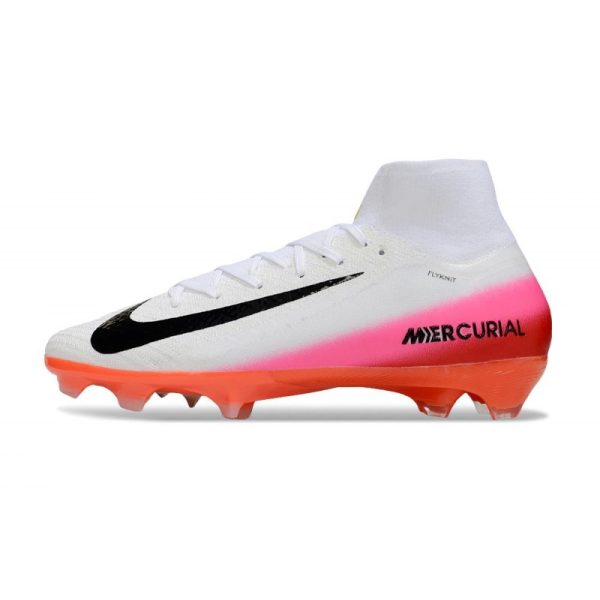 Chaussures Nike Mercurial Superfly 10 Elite FG Blanc Rouge Noir