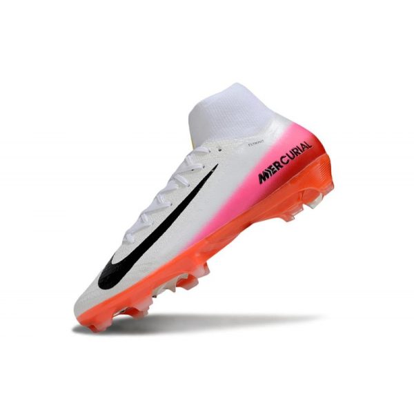 Chaussures Nike Mercurial Superfly 10 Elite FG Blanc Rouge Noir