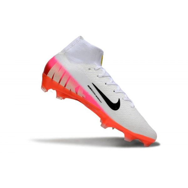 Chaussures Nike Mercurial Superfly 10 Elite FG Blanc Rouge Noir
