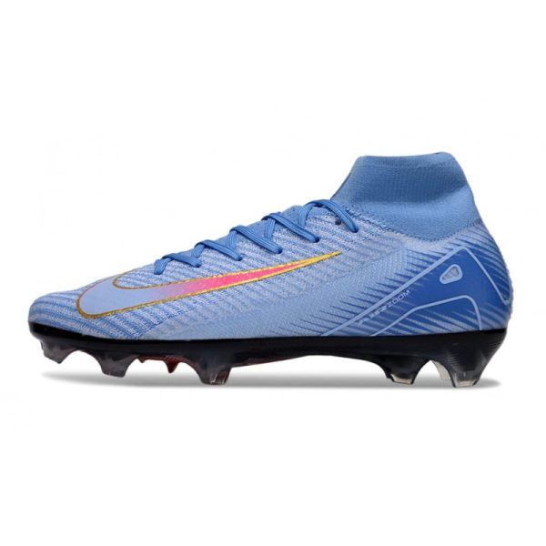 Chaussures Nike Mercurial Superfly 10 Elite FG Bleu Rouge