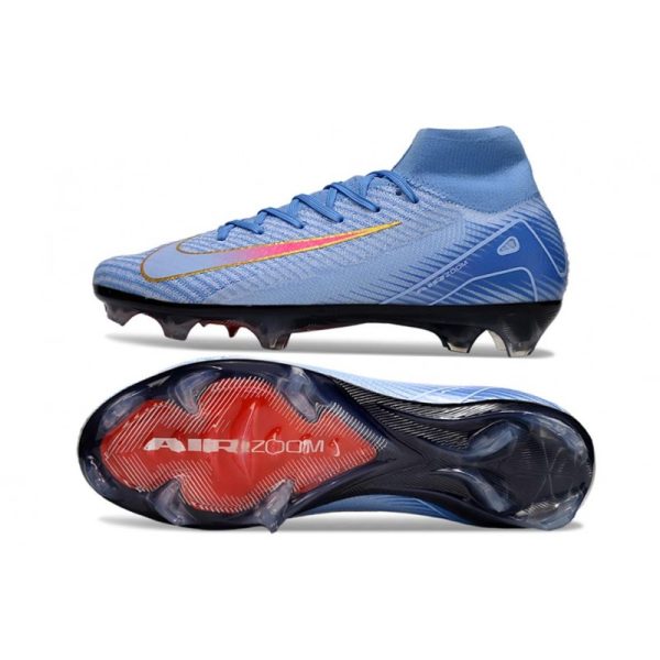 Chaussures Nike Mercurial Superfly 10 Elite FG Bleu Rouge