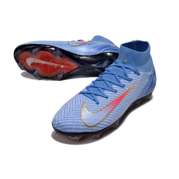 Chaussures Nike Mercurial Superfly 10 Elite FG Bleu Rouge