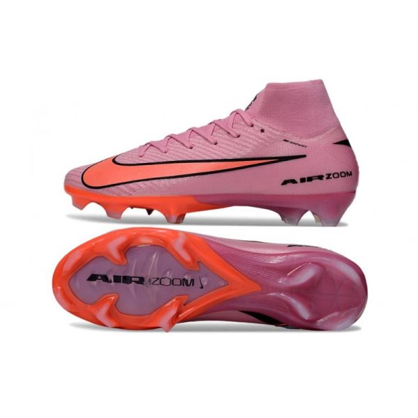 Chaussures Nike Mercurial Superfly 10 Elite FG Rose Orange