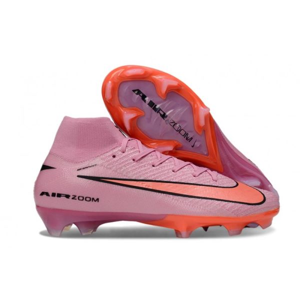Chaussures Nike Mercurial Superfly 10 Elite FG Rose Orange