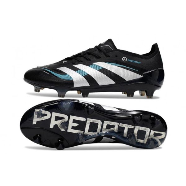 Crampon adidas Predator Elite FG Noir Blanc Bleu