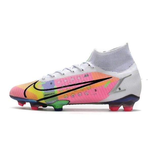 Nike Mercurial Superfly 8 Elite FG Chaussure Blanc Multicolore