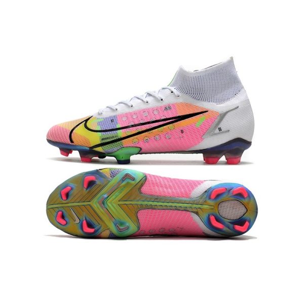 Nike Mercurial Superfly 8 Elite FG Chaussure Blanc Multicolore