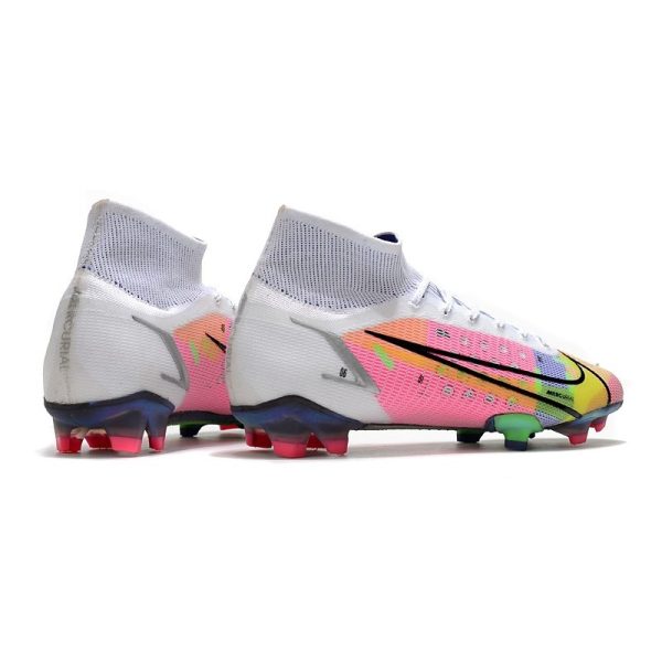 Nike Mercurial Superfly 8 Elite FG Chaussure Blanc Multicolore