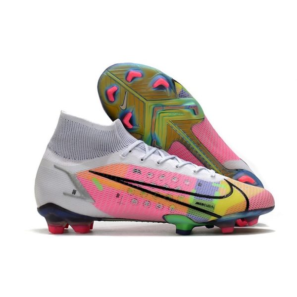 Nike Mercurial Superfly 8 Elite FG Chaussure Blanc Multicolore