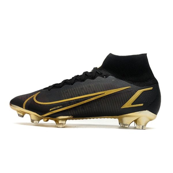 Nike Mercurial Superfly 8 Elite FG Chaussure Noir Or