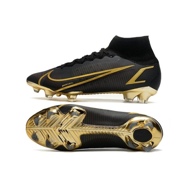 Nike Mercurial Superfly 8 Elite FG Chaussure Noir Or