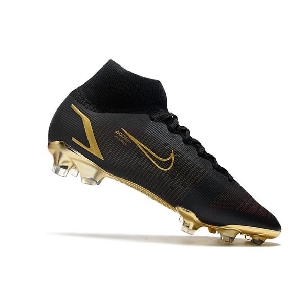 Nike Mercurial Superfly 8 Elite FG Chaussure Noir Or